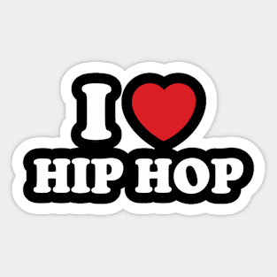 I Heart Hip Hop Sticker